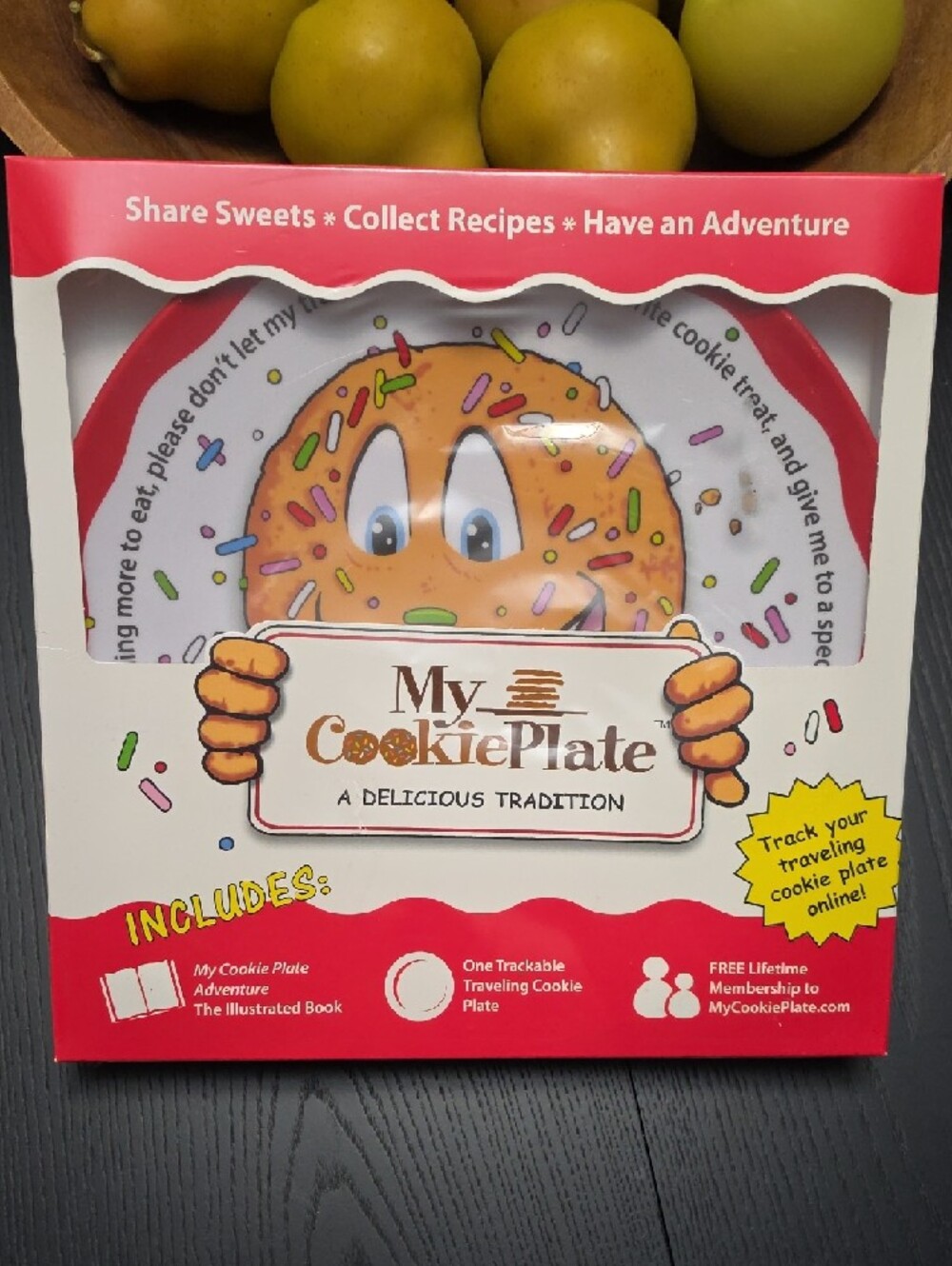 My Cookie Plate traveling tradition set, NEW